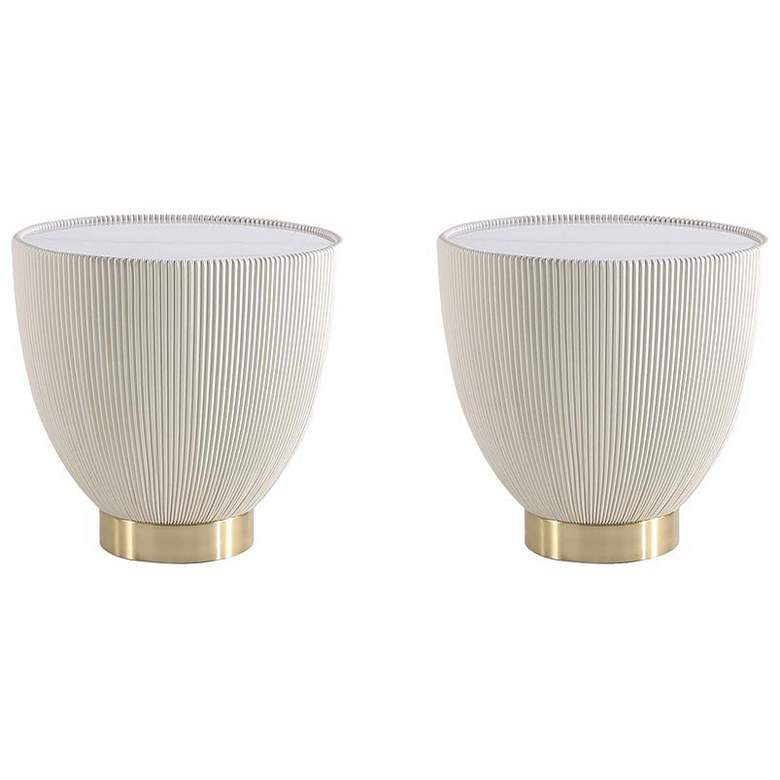 Image 1 Anderson End Table 2.0 in Cream