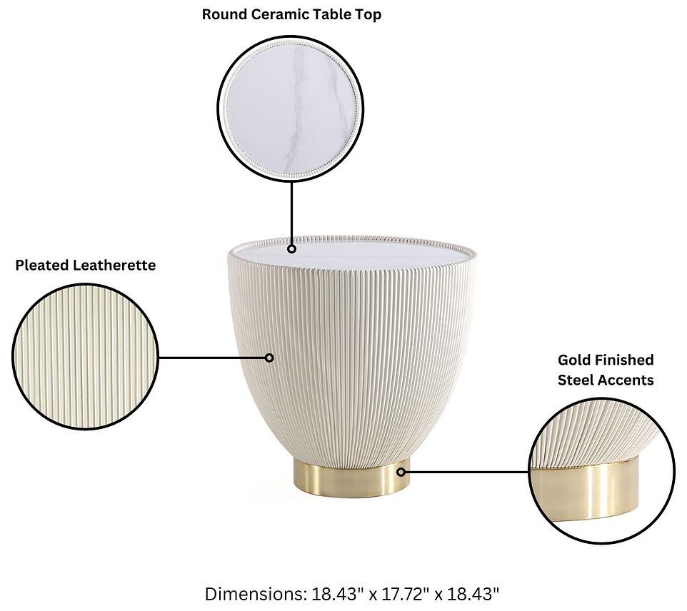 Image 4 Anderson End Table 2.0 in Cream more views