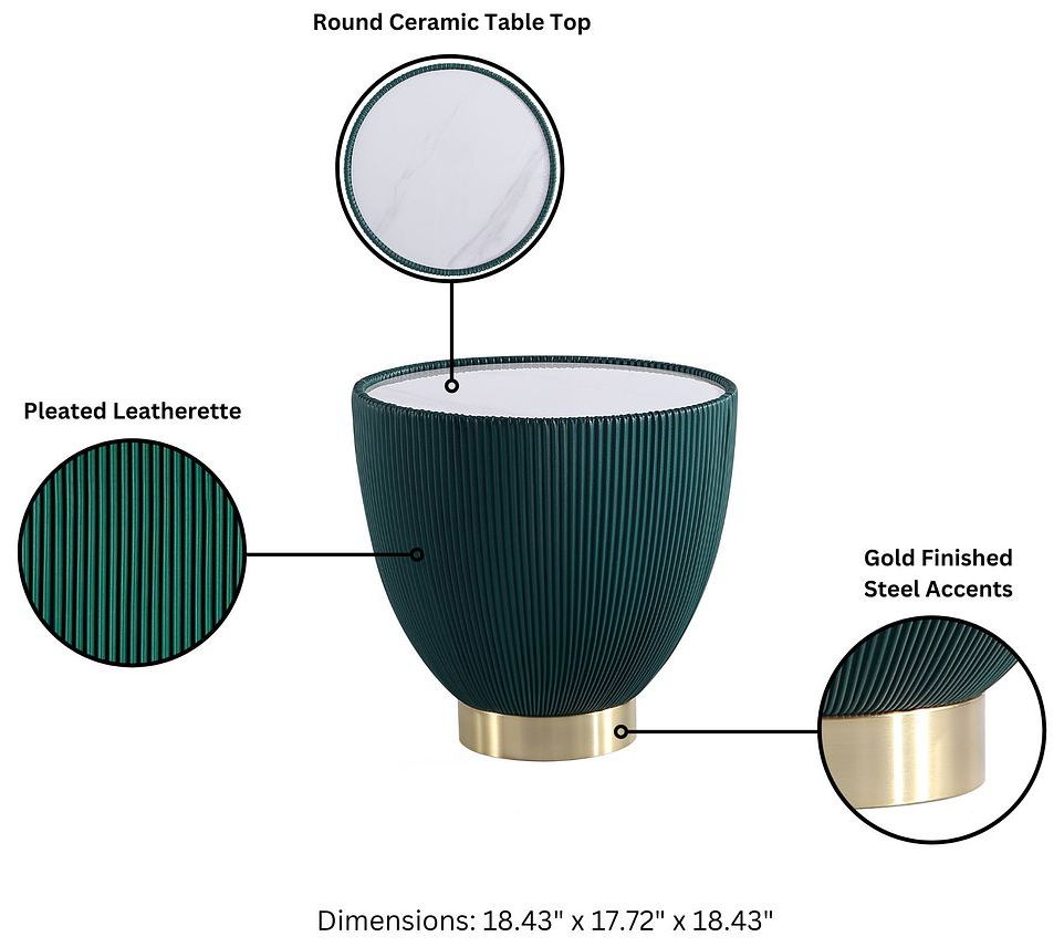 Image 4 Anderson End Table 2.0 in Green more views