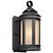 Anderson Forge 12" High Antique Iron Outdoor Wall Light