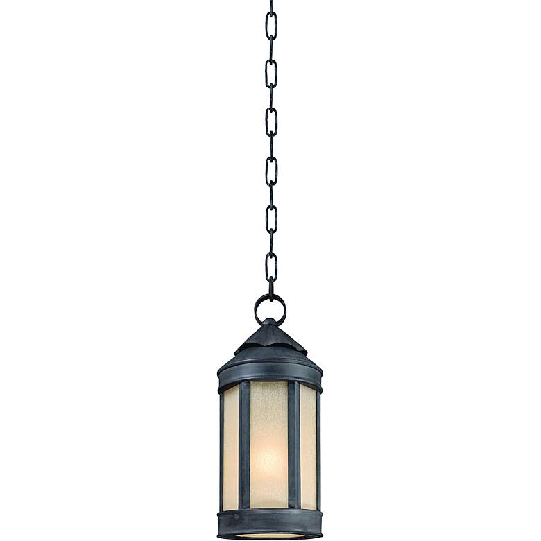 Image 1 Anderson Forge 16 inch High Antique Iron Outdoor Hanging Light
