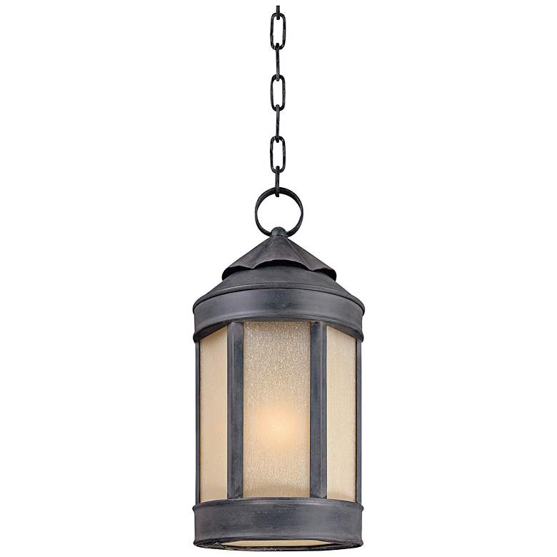 Image 1 Anderson Forge 18 1/2"H Antique Iron Outdoor Hanging Light