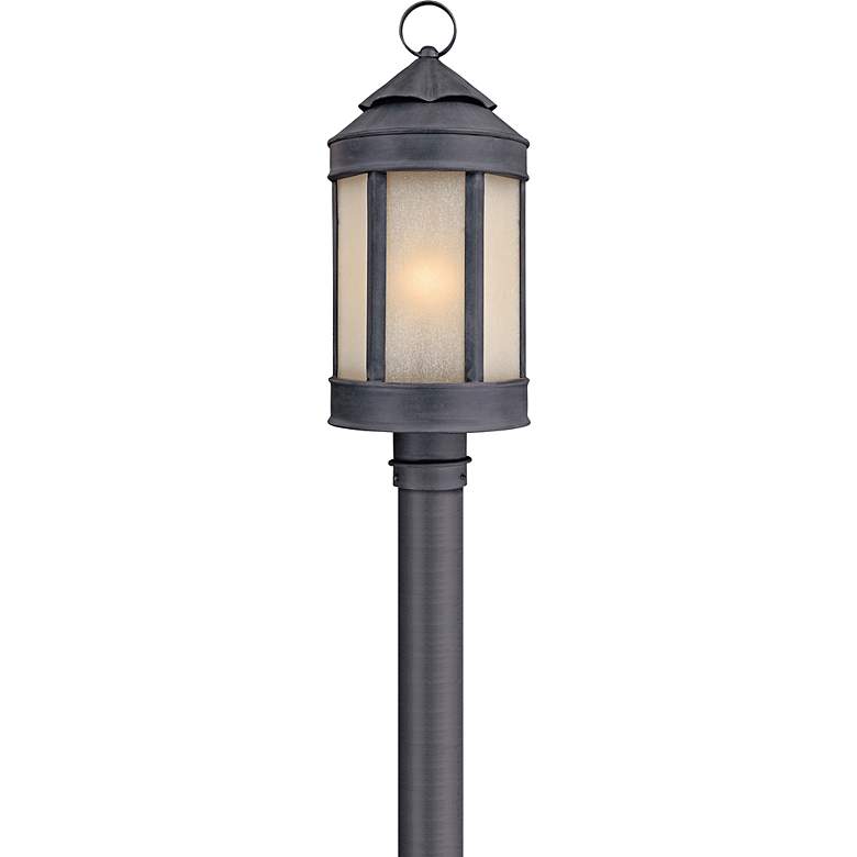 Image 1 Anderson Forge 21 inch High Antique Iron Outdoor Post Light