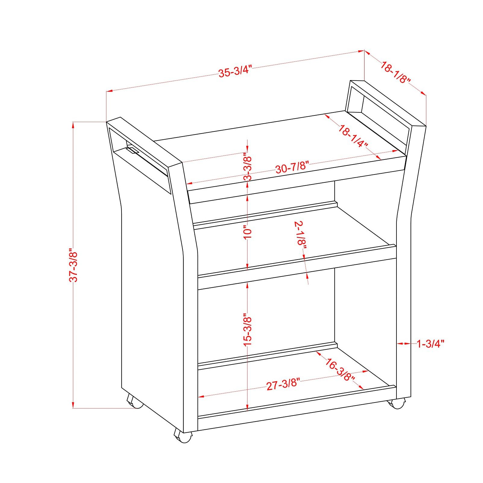 Anderson Gray White Coastal Woven Wicker Serving Cart and Trash Can Set