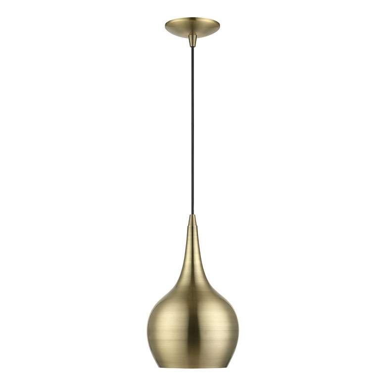 Image 3 Andes 1 Light Antique Brass Mini Pendant more views