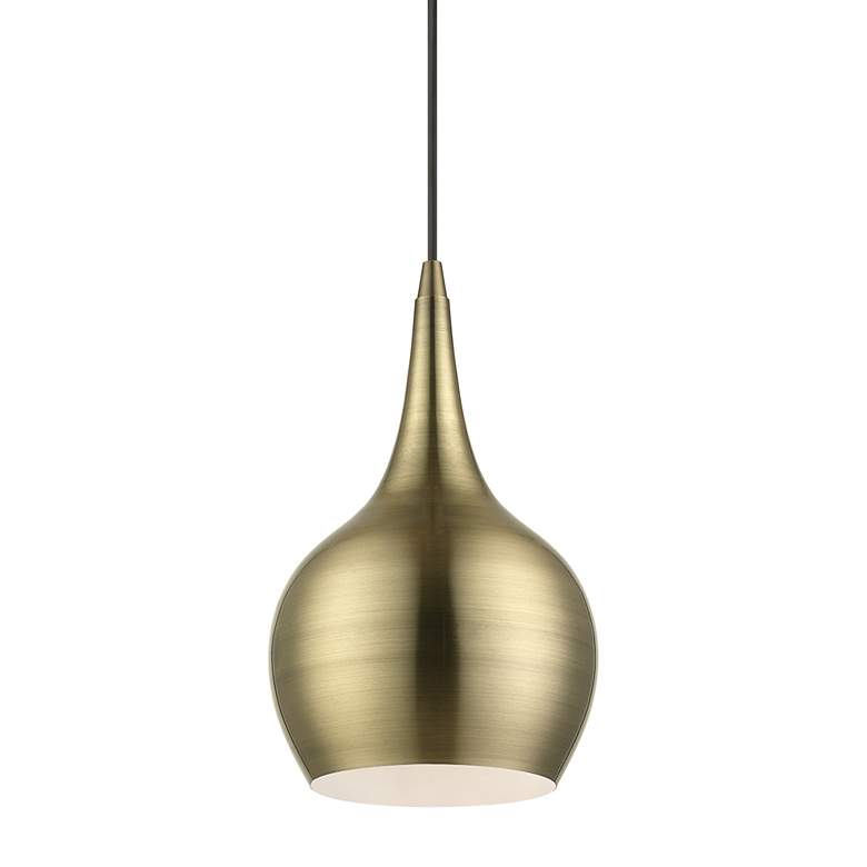Image 4 Andes 1 Light Antique Brass Mini Pendant more views
