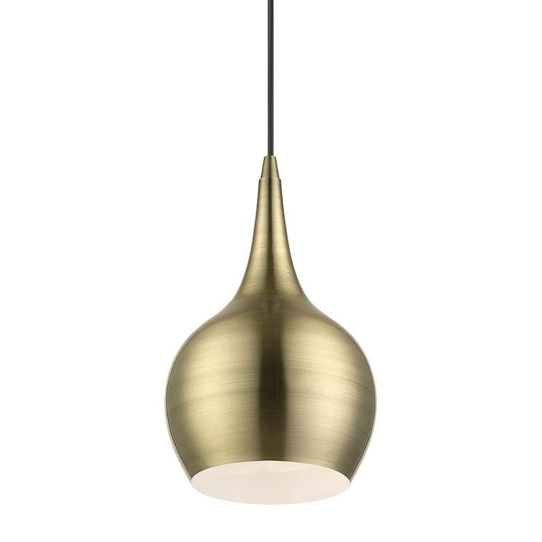 Image 5 Andes 1 Light Antique Brass Mini Pendant more views