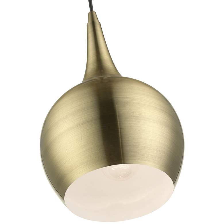 Image 6 Andes 1 Light Antique Brass Mini Pendant more views