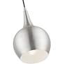 6_Andes 1 Light Brushed Nickel Mini Pendant with Polished Chrome Accents more views