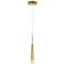 Andes 2" Wide Satin Gold LED Mini Pendant