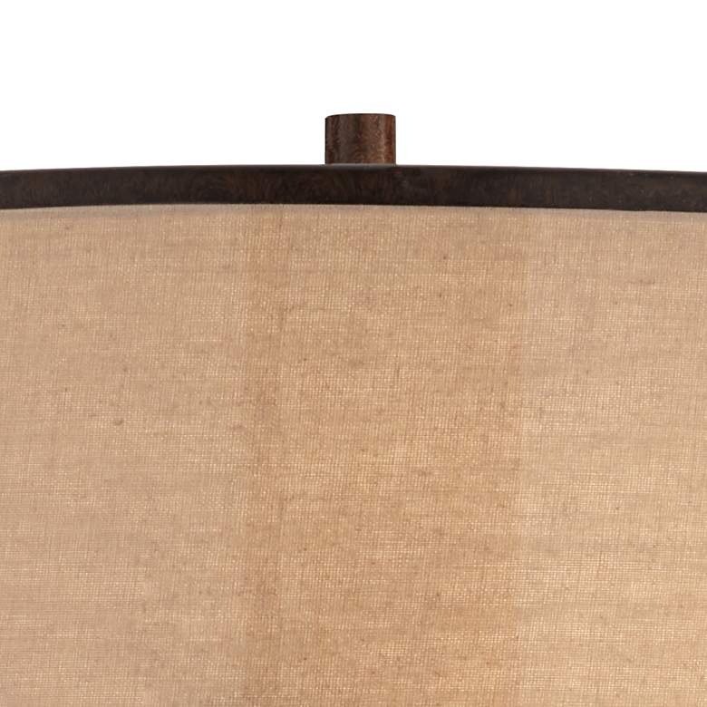 Image 4 Andes Double Shade 27 1/2" High Industrial Table Lamp With USB Dimmer more views