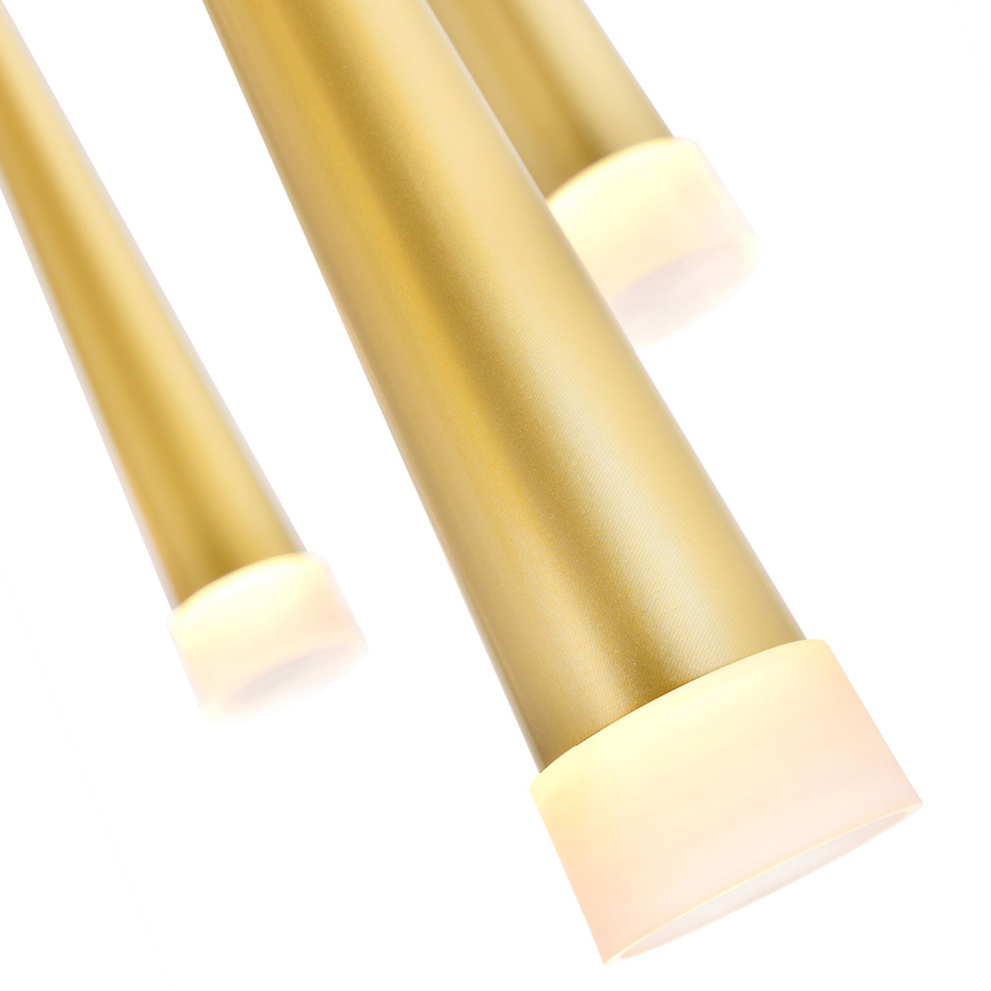 Image 3 Andes Integrated LED Satin Gold Pool Table Light more views