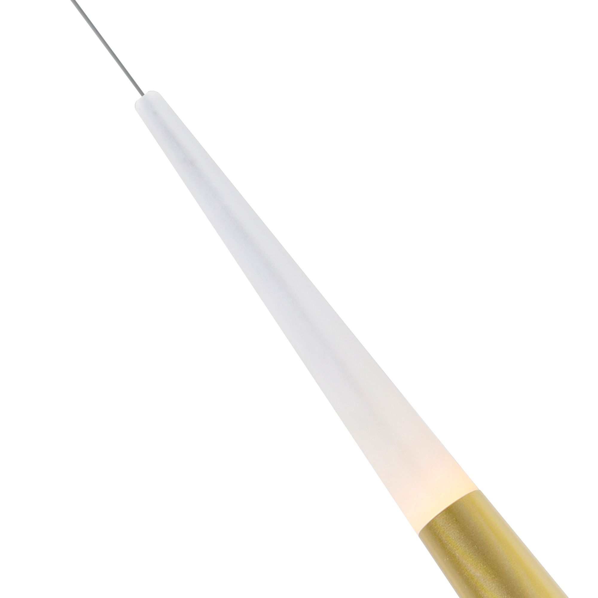 Image 5 Andes Integrated LED Satin Gold Pool Table Light more views