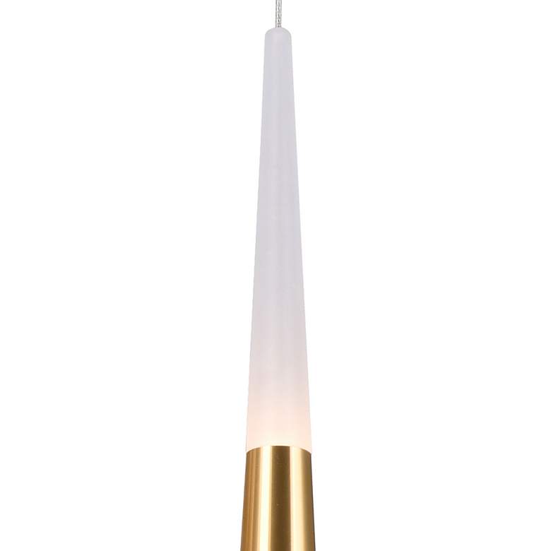 Image 2 Andes LED Down Mini Pendant With Satin Gold Finish more views