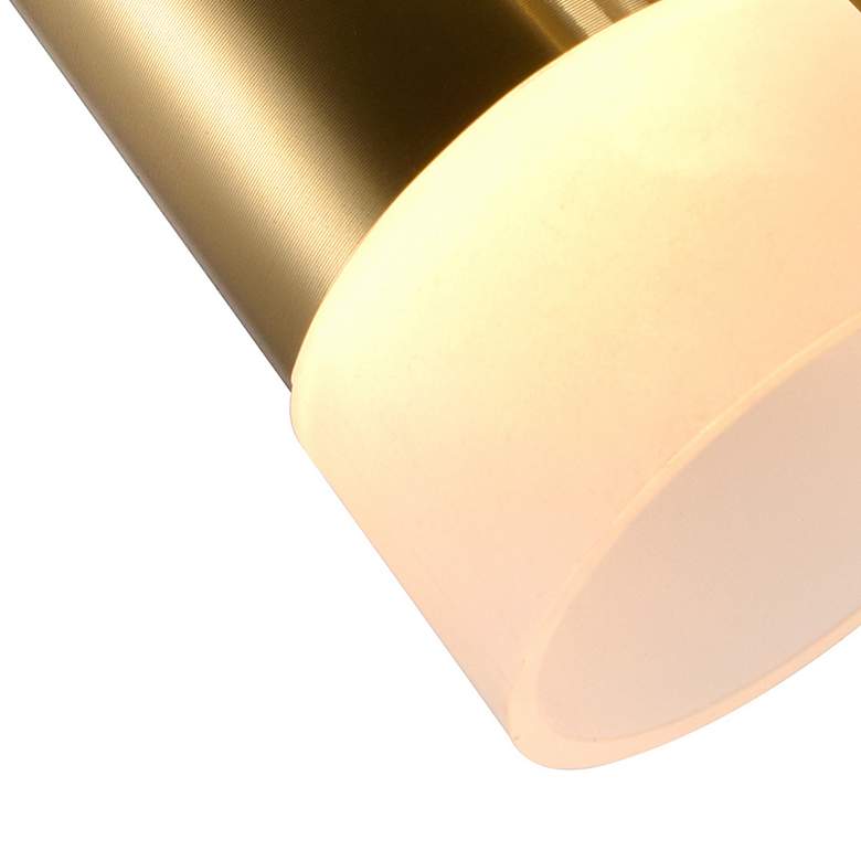 Image 3 Andes LED Down Mini Pendant With Satin Gold Finish more views