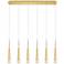 Andes LED Pool Table Light With Satin Gold Finish