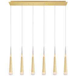 Andes LED Pool Table Light With Satin Gold Finish