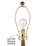 7_Andi 25" Modern Wood and Blue Ceramic Table Lamp more views