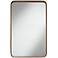 Andi Gold & Black 24" x 38" Rounded Edge Wall Mirror