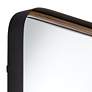 Andi Gold &amp; Black 24" x 38" Rounded Edge Wall Mirror in scene