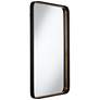 Andi Gold &amp; Black 24" x 38" Rounded Edge Wall Mirror in scene