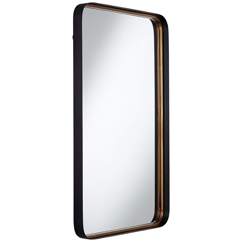 Image 4 Andi Gold and Black 24" x 38" Rectangular Wall Mirrors Set of 2 more views