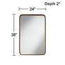 6_Andi Gold and Black 24" x 38" Rectangular Wall Mirrors Set of 2 more views