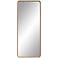Andi Matte Gold Black 27" x 65" Rectangular Wall Mirror