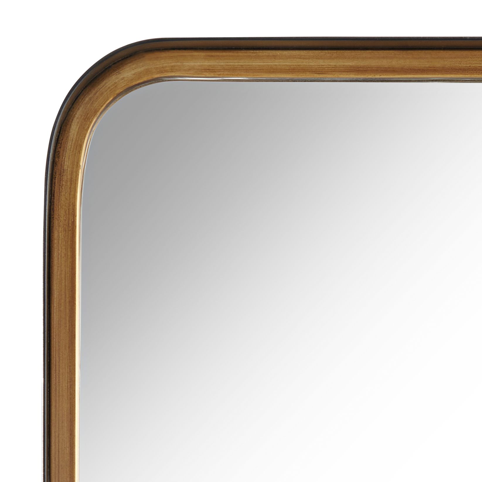 Image 4 Andi Matte Gold Black 27" x 65" Rectangular Wall Mirror more views