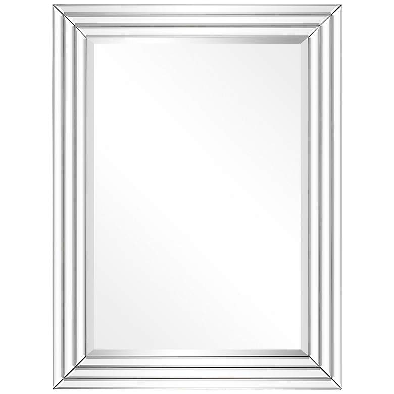 Image 2 Andi Multi-Faceted 30 inch x 40 inch Rectangular Wall Mirror
