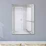 Andi Multi-Faceted 30" x 40" Rectangular Wall Mirror