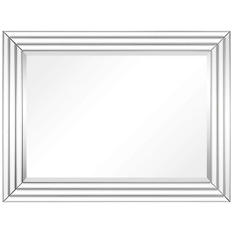 Image 5 Andi Multi-Faceted 30 inch x 40 inch Rectangular Wall Mirror more views