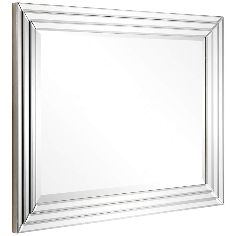 Image 6 Andi Multi-Faceted 30 inch x 40 inch Rectangular Wall Mirror more views