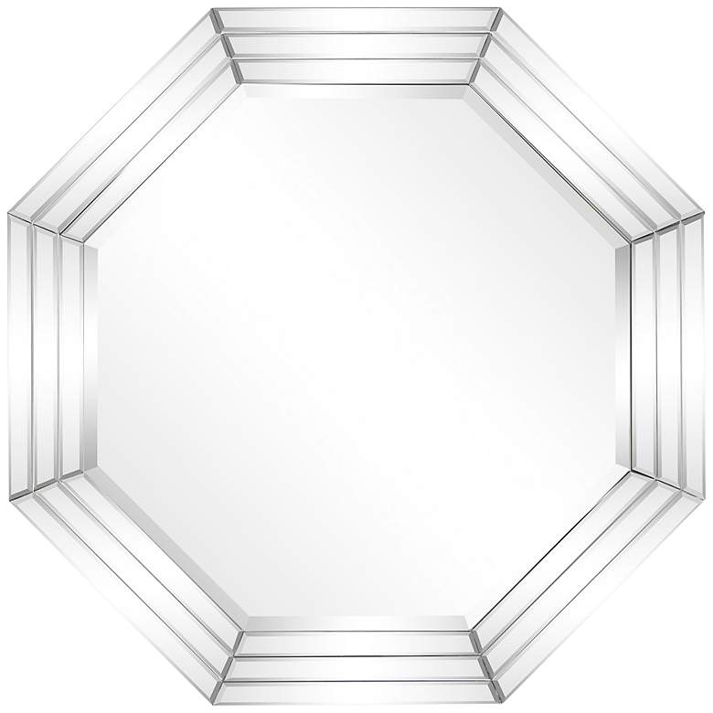 Andi Multi-Faceted 32 inch Octagon Wall Mirror