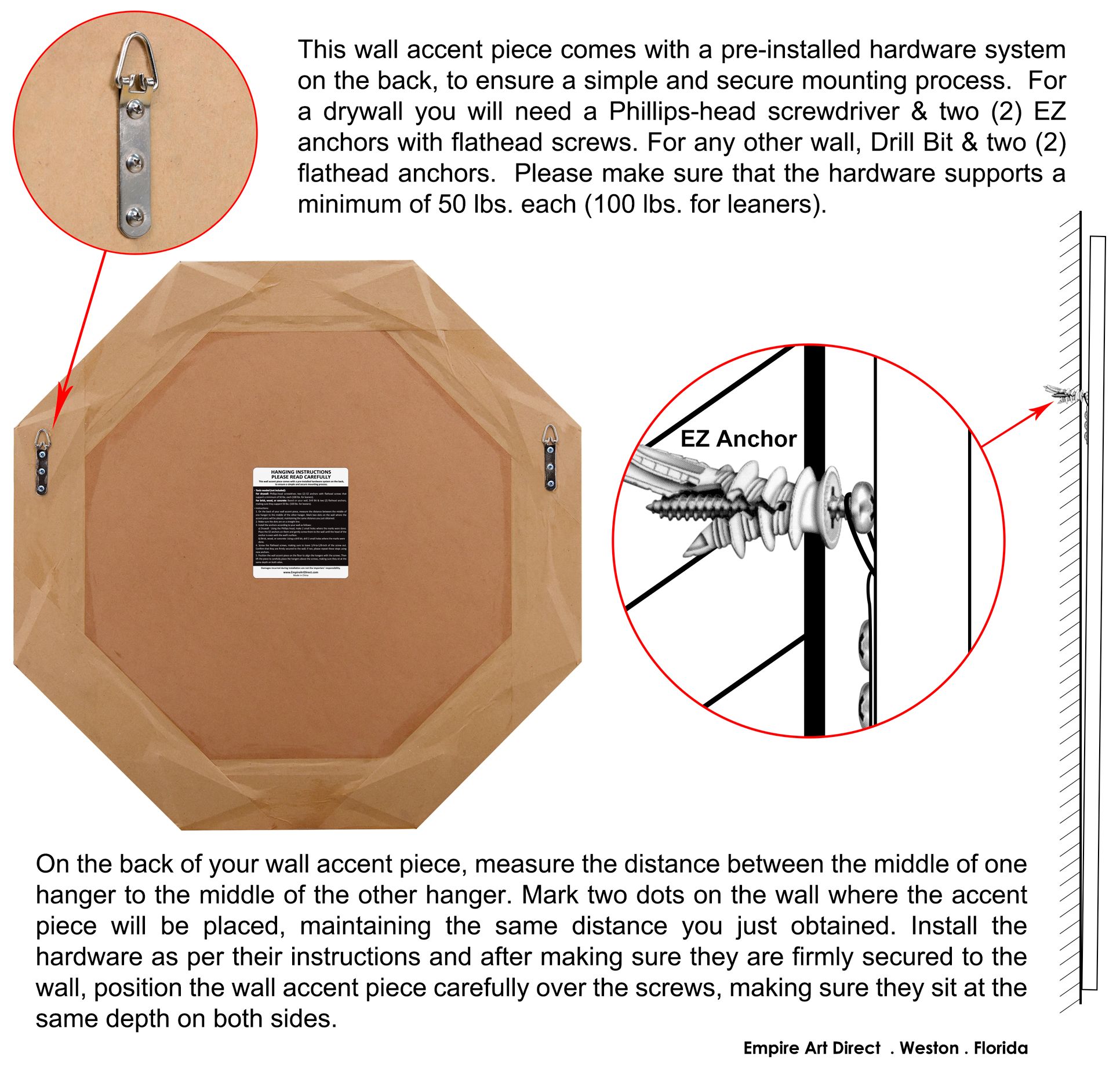 Andi Multi-Faceted 32" Octagon Wall Mirror