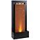 Andora 47 1/4" High Rust and Black LED Waterfall Fountain