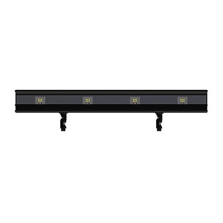 Image 1 Andorra 36"W Black Texture 4-Light LED Landscape Flood Light