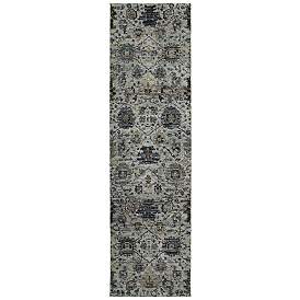 Image1 of Andorra 7120A 2'3"x8' Runner Blue and Navy Area Rug