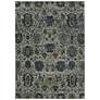 Thumbnail1 of Andorra 7120A 3'3"x5'2" Blue and Navy Area Rug