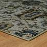 Thumbnail2 of Andorra 7120A 3'3"x5'2" Blue and Navy Area Rug more views