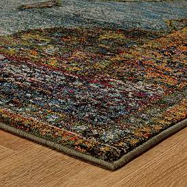 Image2 of Andorra 7139A 6'7"x9'6" Multi-Color Blue Area Rug more views