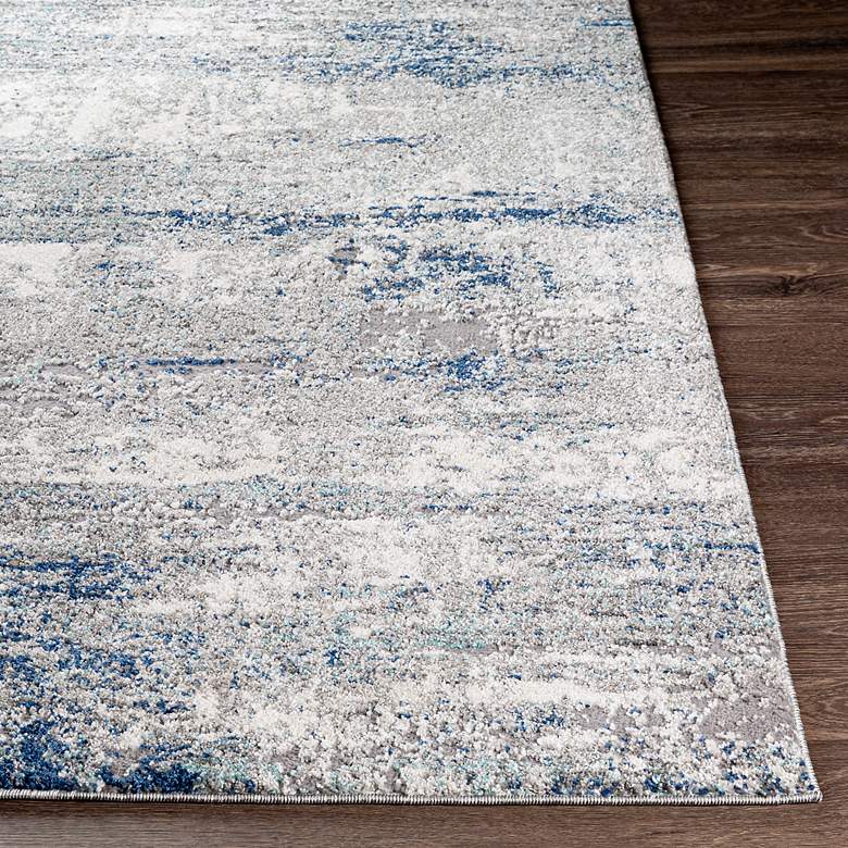 Image 4 Andorra ARD-2301 5'3"x7'3" Gray and Blue Indoor Area Rug more views