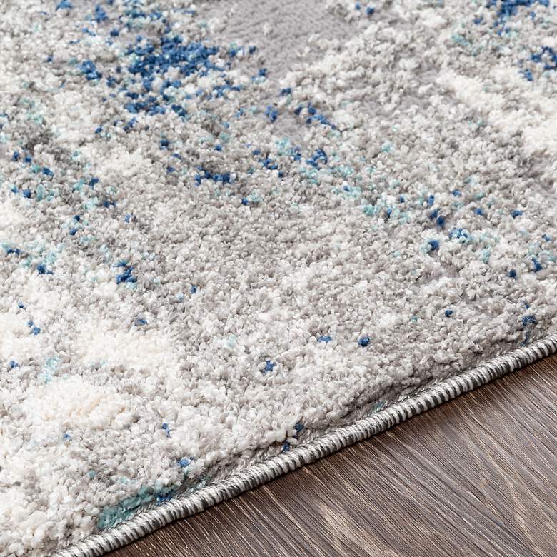 Image 5 Andorra ARD-2301 5'3"x7'3" Gray and Blue Indoor Area Rug more views