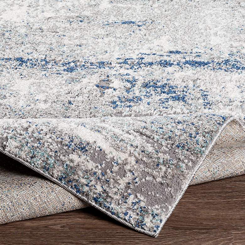 Image 6 Andorra ARD-2301 5'3"x7'3" Gray and Blue Indoor Area Rug more views
