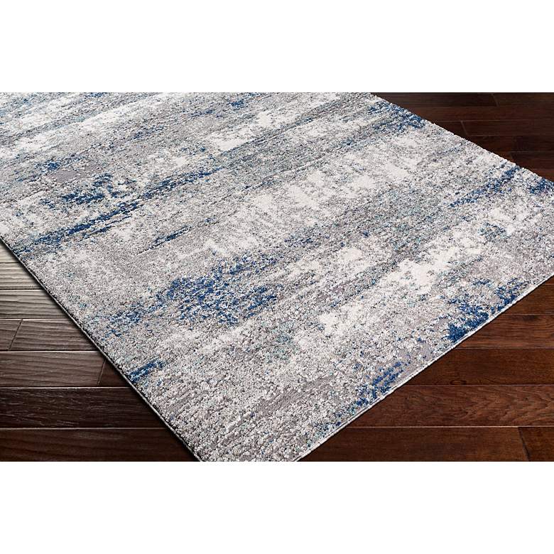 Image 7 Andorra ARD-2301 5'3"x7'3" Gray and Blue Indoor Area Rug more views
