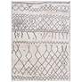 2_Andorra ARD-2303 5'3"x7'3" Gray and Khaki Indoor Area Rug