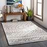 1_Andorra ARD-2303 5'3"x7'3" Gray and Khaki Indoor Area Rug