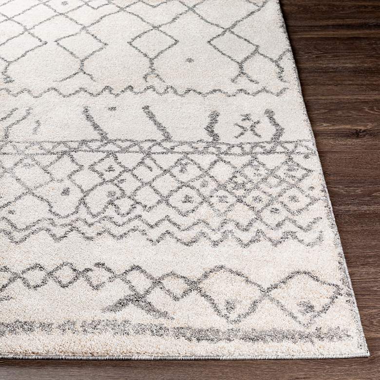 Image 4 Andorra ARD-2303 5'3"x7'3" Gray and Khaki Indoor Area Rug more views