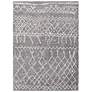 2_Andorra ARD-2304 5'3"x7'3" Gray and White Indoor Area Rug