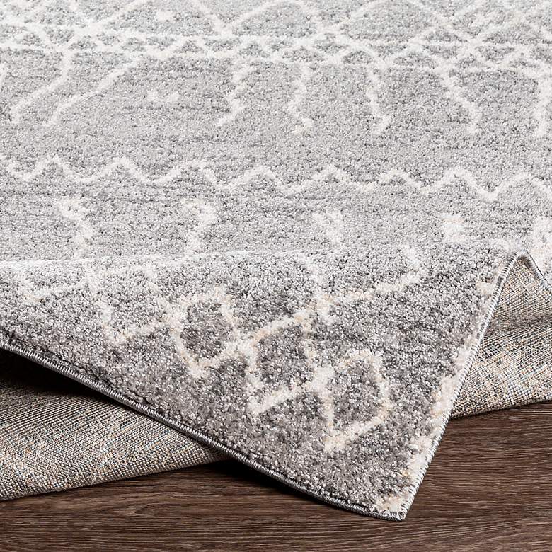 Image 6 Andorra ARD-2304 5'3"x7'3" Gray and White Indoor Area Rug more views